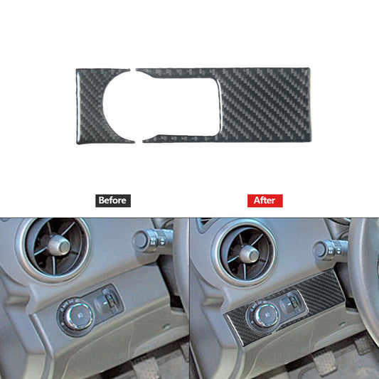 2Pcs Carbon Fiber for Co -pilot Strip Cover Trim For 6 F12 F13 2011-2018 v