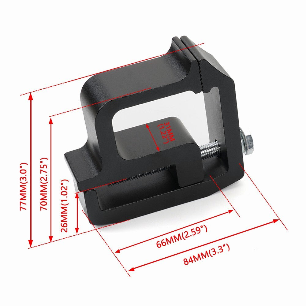 6PCS Black Aluminum Truck Cap Topper Camper Shell Mounting Clamps Heavy Duty