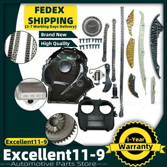 16-piece EA888 engine timing chain kit suitable for Jetta , for Golf , for Tiguan , for Audi TT, A4, A6, Q5, Q7, Q8- n