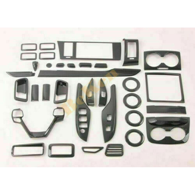 35p for Toyota for Sienna 2015-2020 Carbon Fiber Accessories Interior Kit Cover Trim
