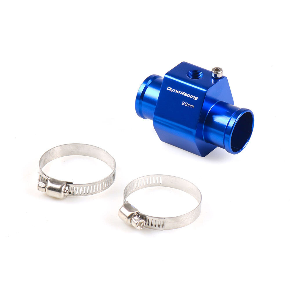 28mm Blue Water Temp Temperature Joint Pipe Sensor Gauge Radiator Hose Adapter