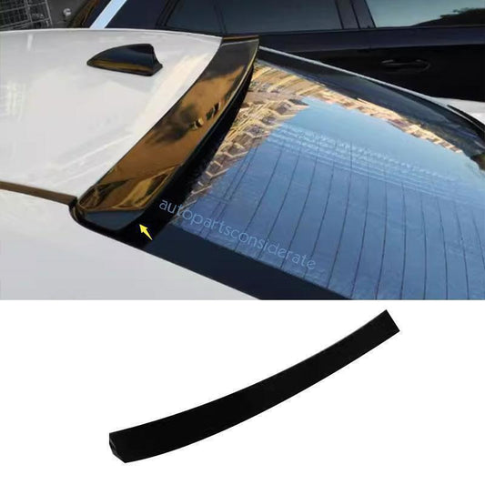 for Toyota for Corolla 14-2016 Glossy Black Roof Trunk Spoiler Wing Flap Bar Trim 1X