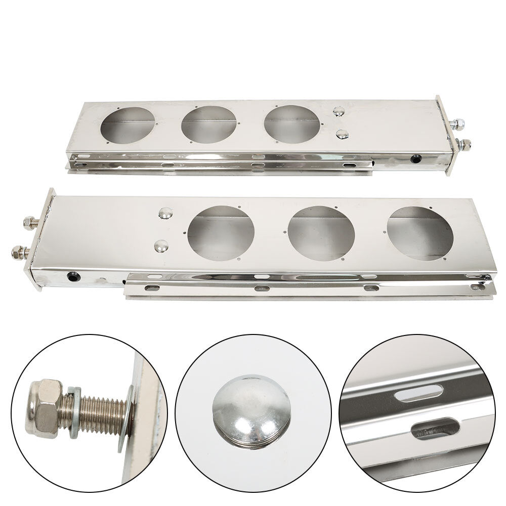 Stainless steel 30-inch mud flap hook with light, hollowed-out spring-loaded 2 1/2 pattern - n