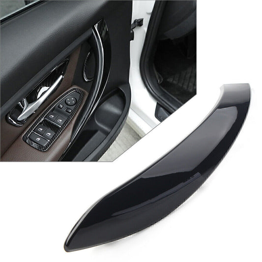 1x Glossy Black Left Inner Door Handle Panel Cover Trim Fit for BMW 3 4 Series 3GT Q