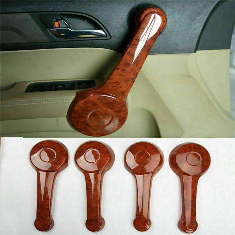 for Honda CR-V CRV 2007-2011 Bright Peach Wood Car Inner Door Armrest Trim 4pcs