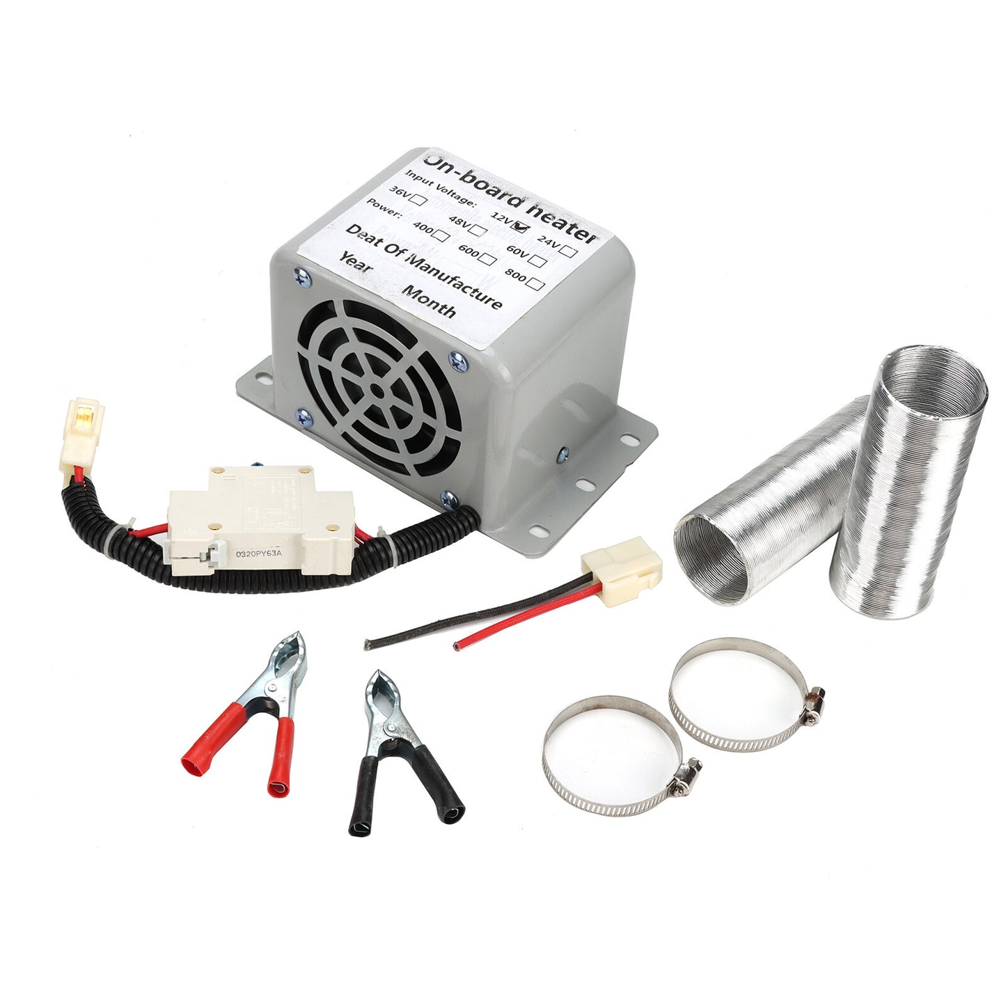 12V DC electric vehicle heater, heating fan, defroster, defrosting truck, 800W - v