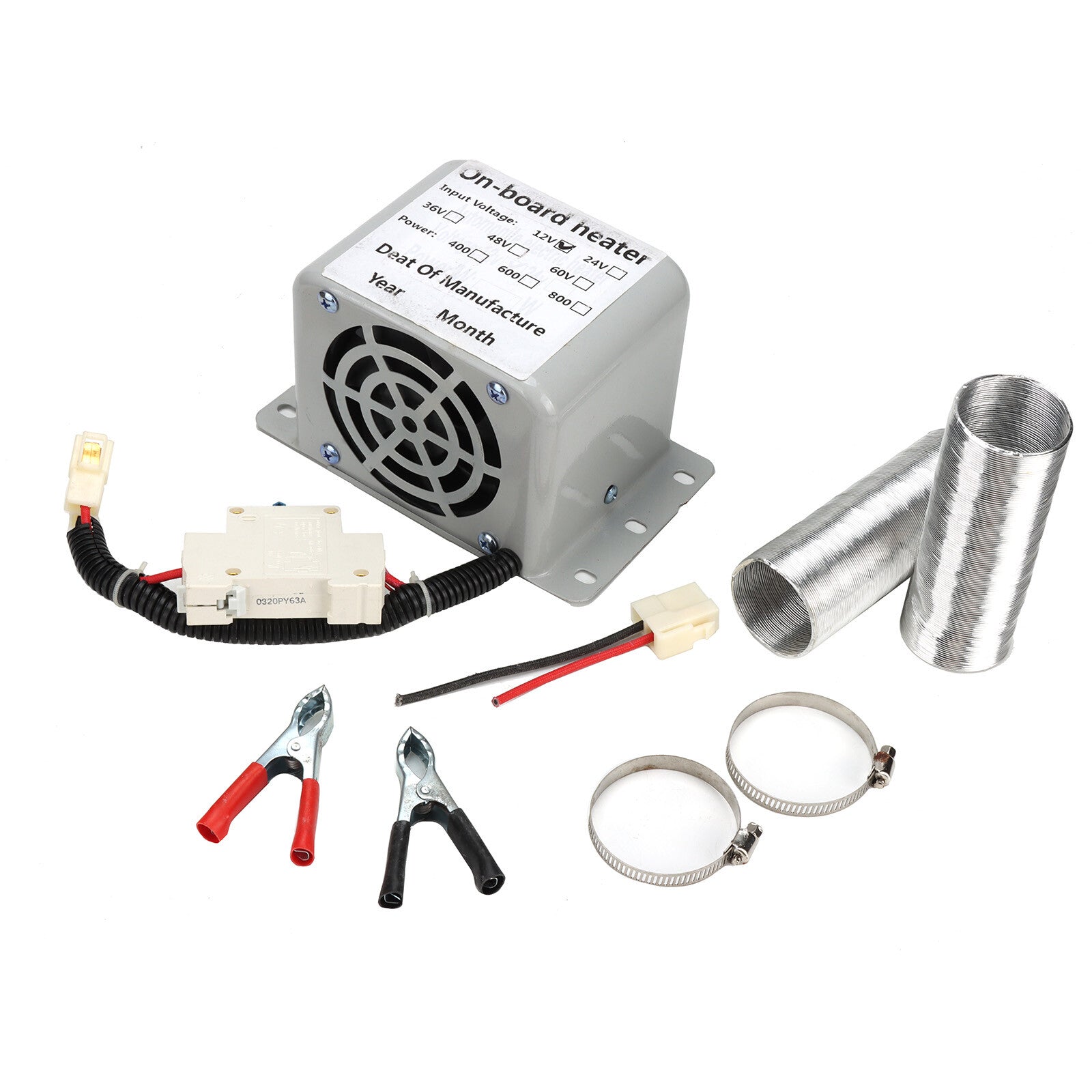 12V DC electric vehicle heater, heating fan, defroster, defrosting truck, 800W - v