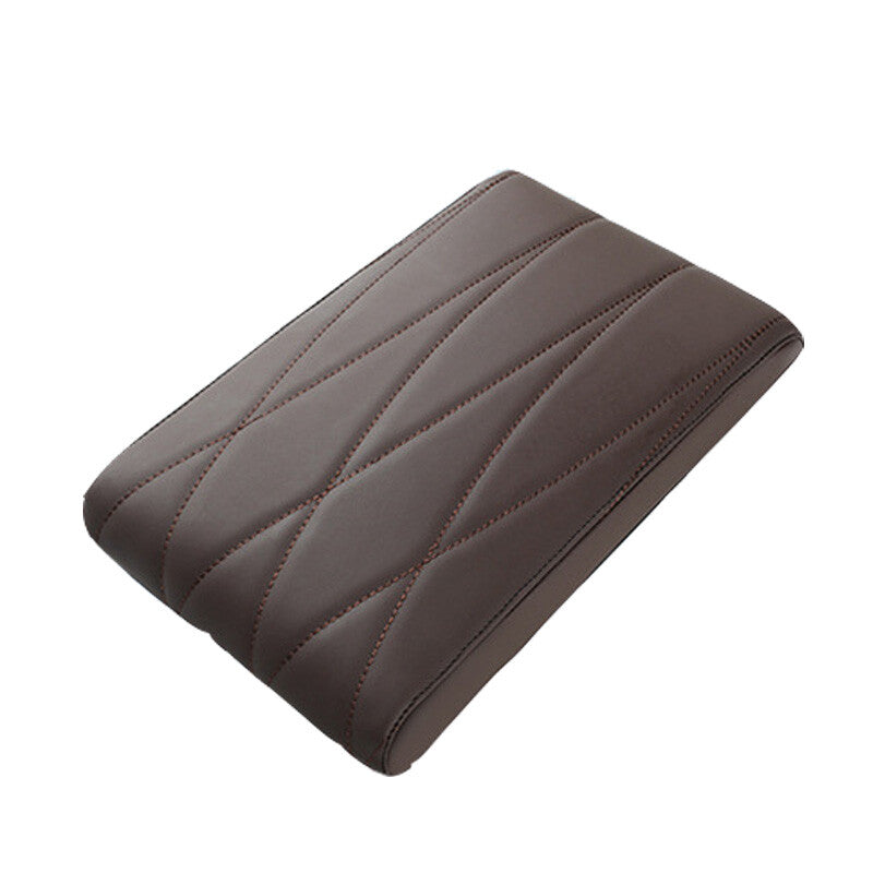 1PC Car Armrest Cover Center Console Box Cushion Protector Brown 1PCS v