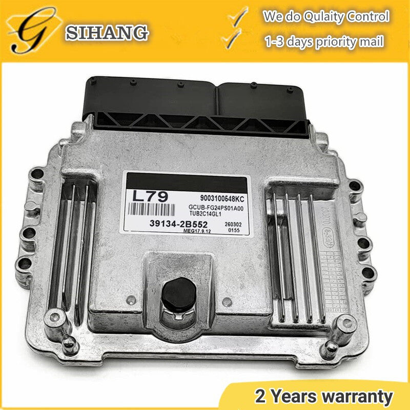 Car Engine Computer Board ECU Fit for KIA Rio 39134-2B552 L79 Meg17.9.12