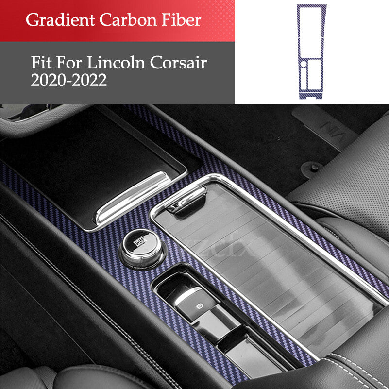 Gradient carbon gear shift cover decal for Lincoln Corsair 2020 - 2022 n