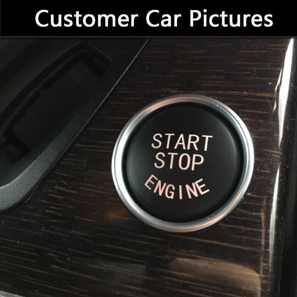 Black Engine Start Stop Push Button Cover for BMW E Chassis 1 3 5 7 X3 X5 Series