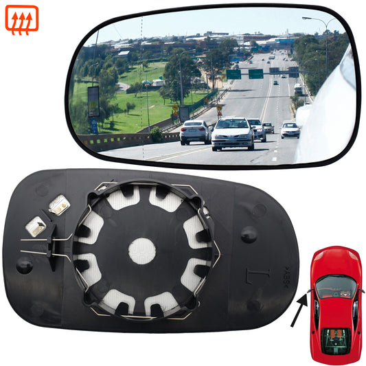 Passenger Side Wing Mirror Glass Heated Blind Spot for Saab 9-5 9-3 2003-2008
