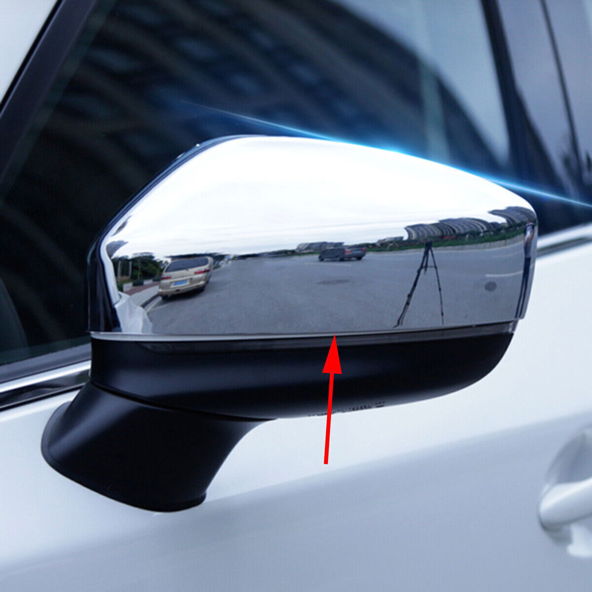 for Volvo XC40 2019-2023 Gloss Black Side Door Rearview Mirror Cover Trim Caps v