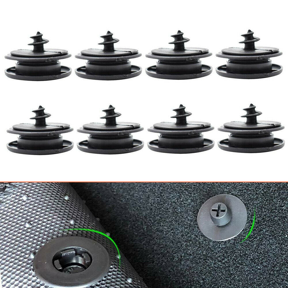 8X Car Floor Mat Clips Carpet Fixing Retainer Universal Grips Clamps Holders Q