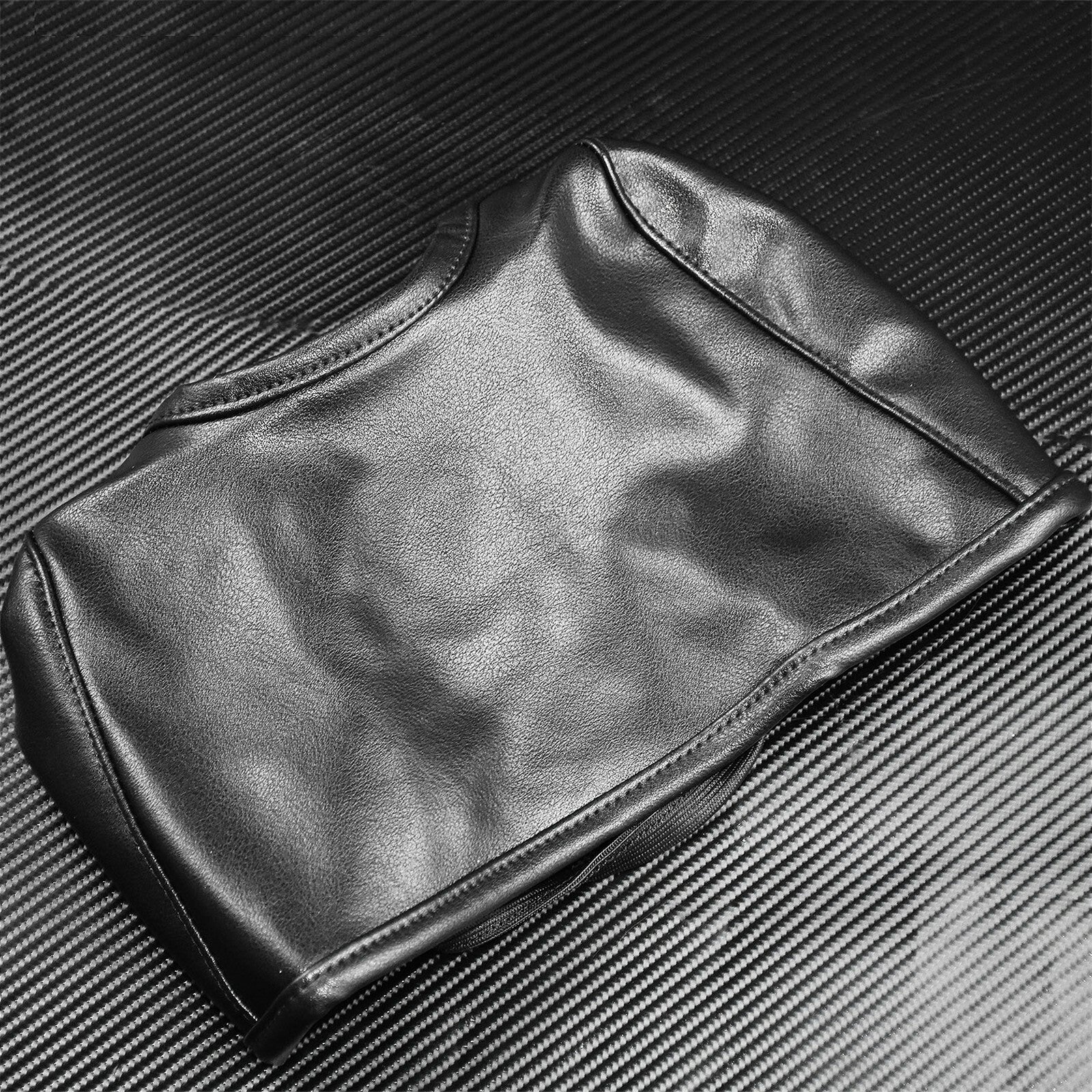 Gas Fuel Tank Bra Shield Protector Black Fit for Harley Dyna Fat Bob 2004-2017 Q
