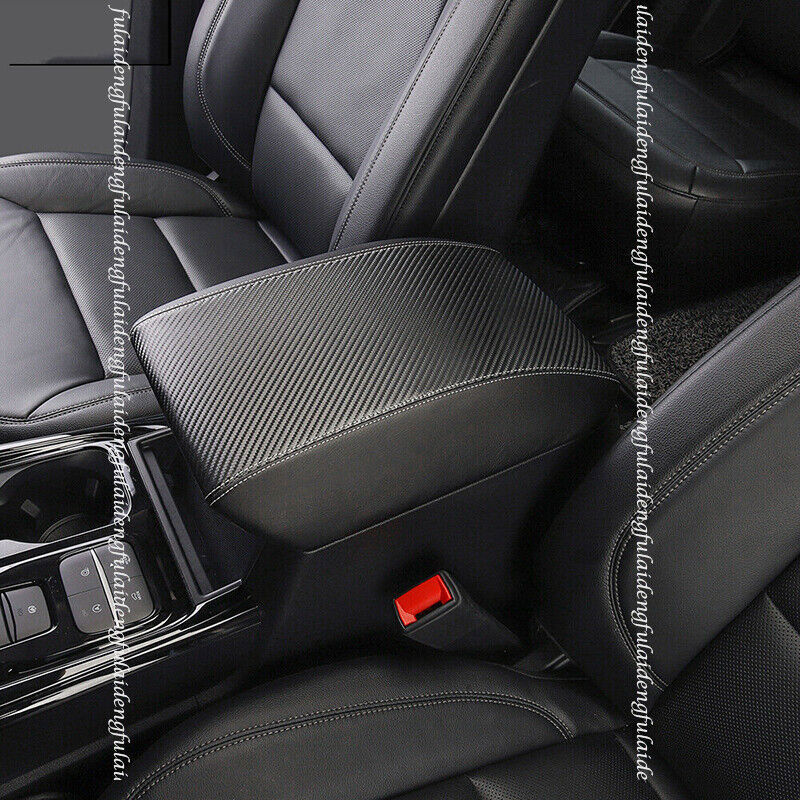 for Ford Explorer 2020-22 Central Console Armrest Box Cover Mat pad Carbon Fiber