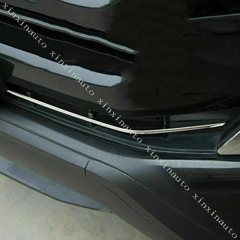 for Land Cruiser LC200 2016-2021 Chrome Car Front Bumper Mesh Lower Trim Strips