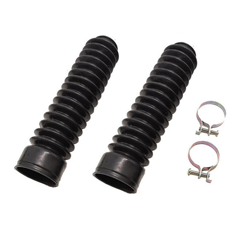 35mm Black Motorcycle Fork Rubber Gaiter Boots for Fork Shock Absorber Protective Covers ×2 n