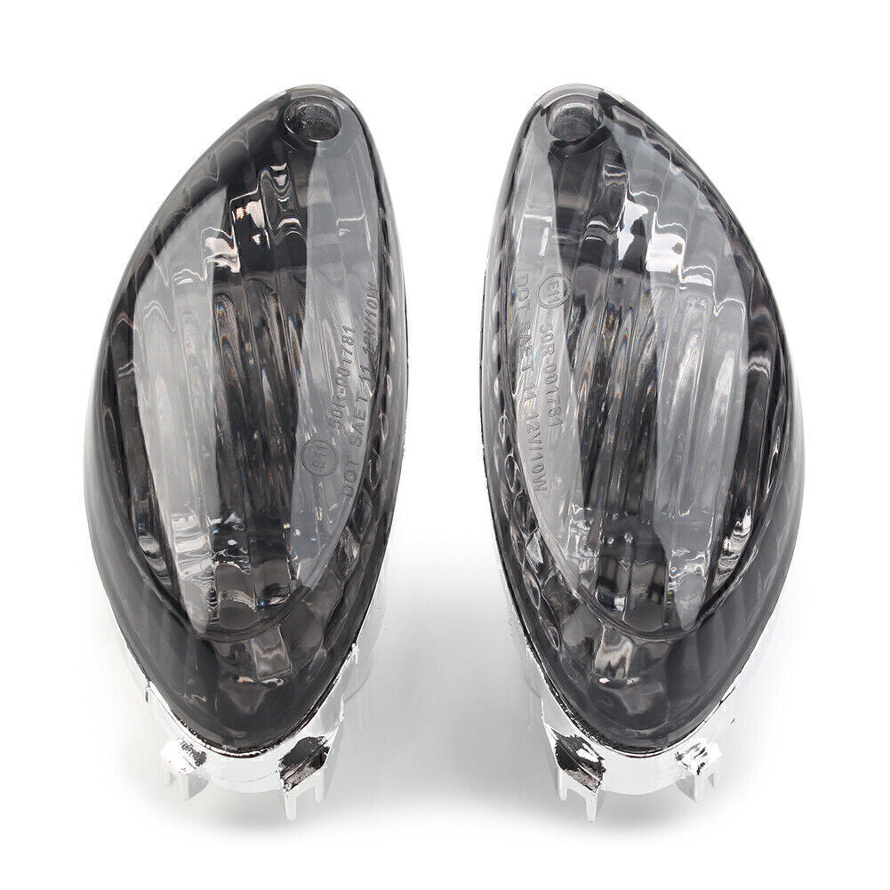 2X Smoke Turn Signal Indicator Light Lens for Suzuki Hayabusa GSX1300R 2008-10 Q