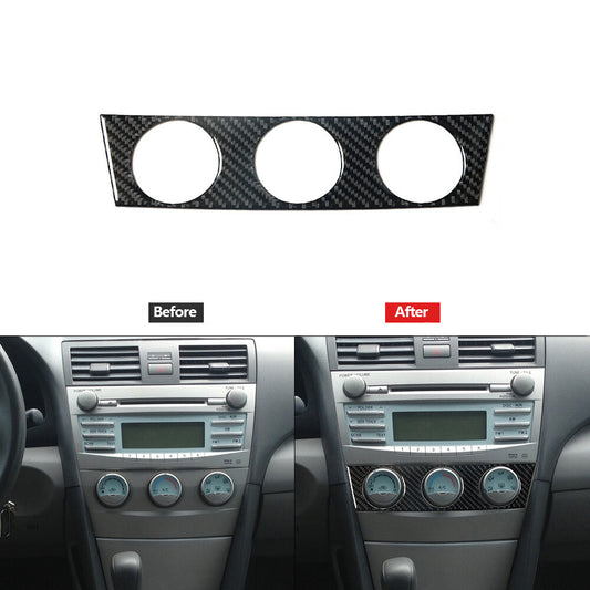 Air Conditioner Controller Trim Cover Carbon Fiber for VW for Passat 2006-2011 Red v