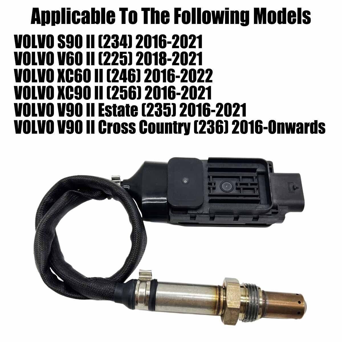 Nitrogen oxide sensor 32203505 compatible with S90, V60, XC60, and XC90. Q