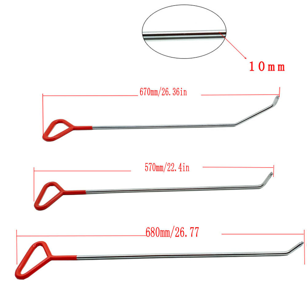 Paintless Dent Repair Rod Kits, Auto Body Dent Removal Tools, Pullout Tool v