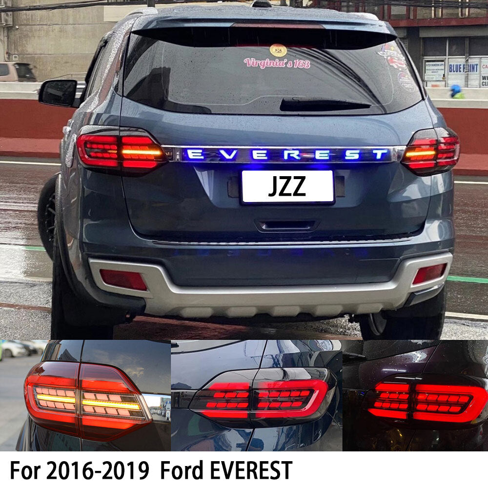 LED tail light Brake Tail Lights Smoked Rear Lamps for Ford Everest 2016-2019