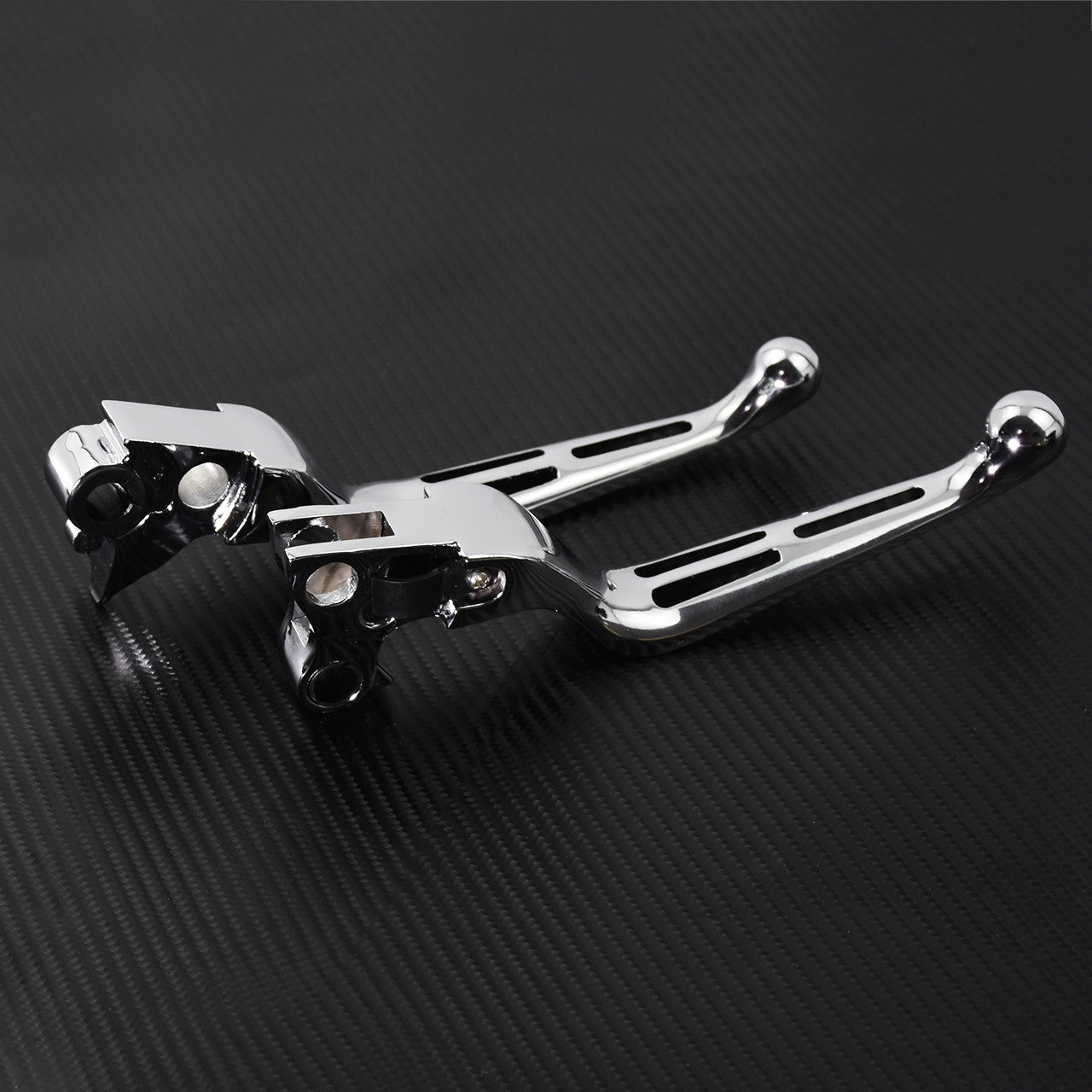 Chrome Clutch Brake Levers Fit for Harley Sportster XL 1200 Dyna Touring Softail Q
