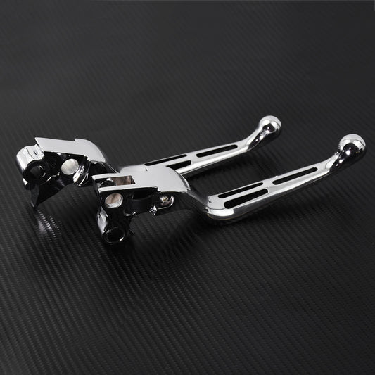 Chrome Clutch Brake Levers Fit for Harley Sportster XL 1200 Dyna Touring Softail Q
