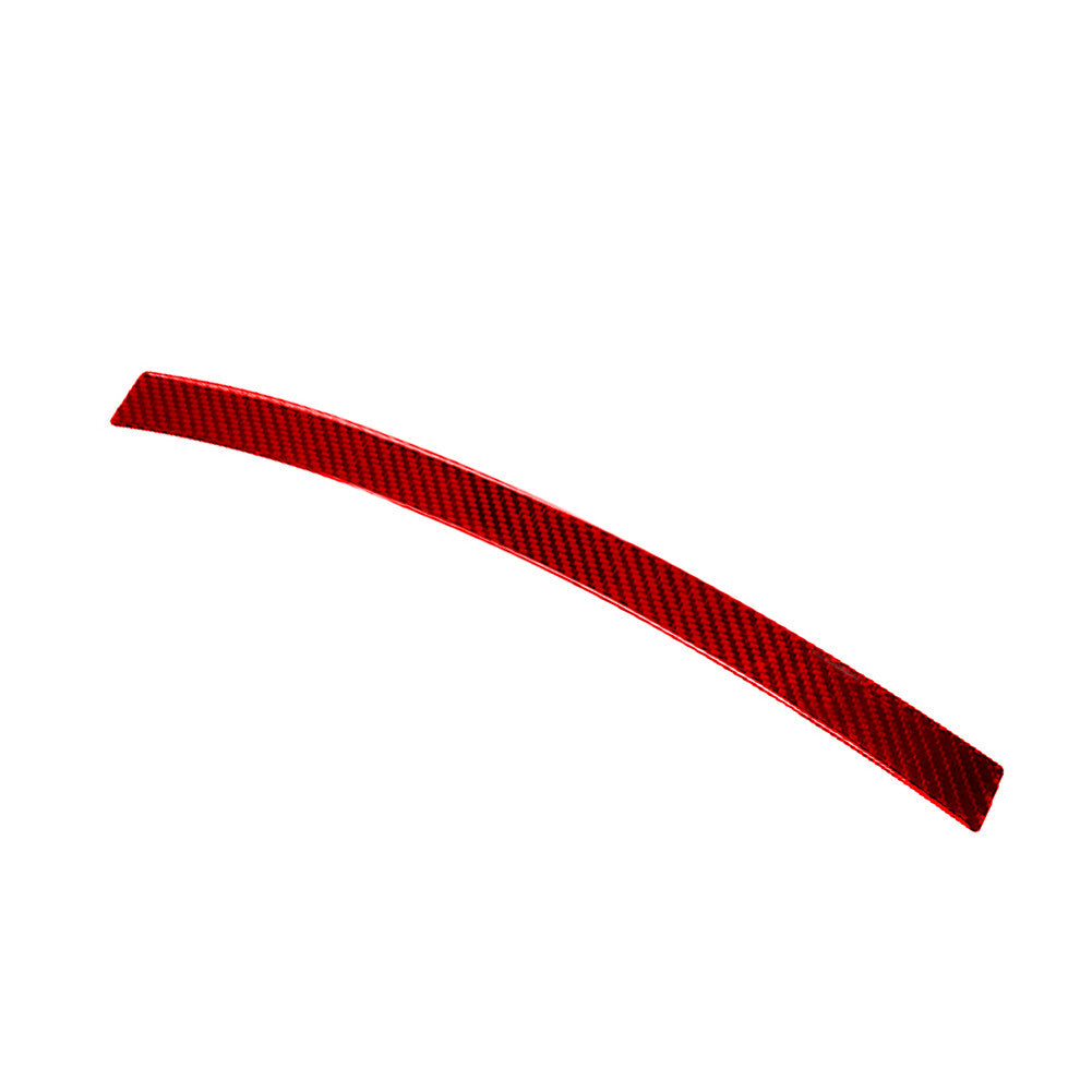 2Pcs Red Carbon Fiber Gear Shift Panel Trim Cover for Subaru Forester 2005-2008 v