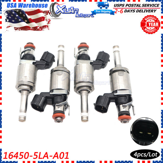 16450-5LA-A01 New Fuel Injector Suitable for Honda Accord CR-V for Acura TLX ILX 4-Piece Set v