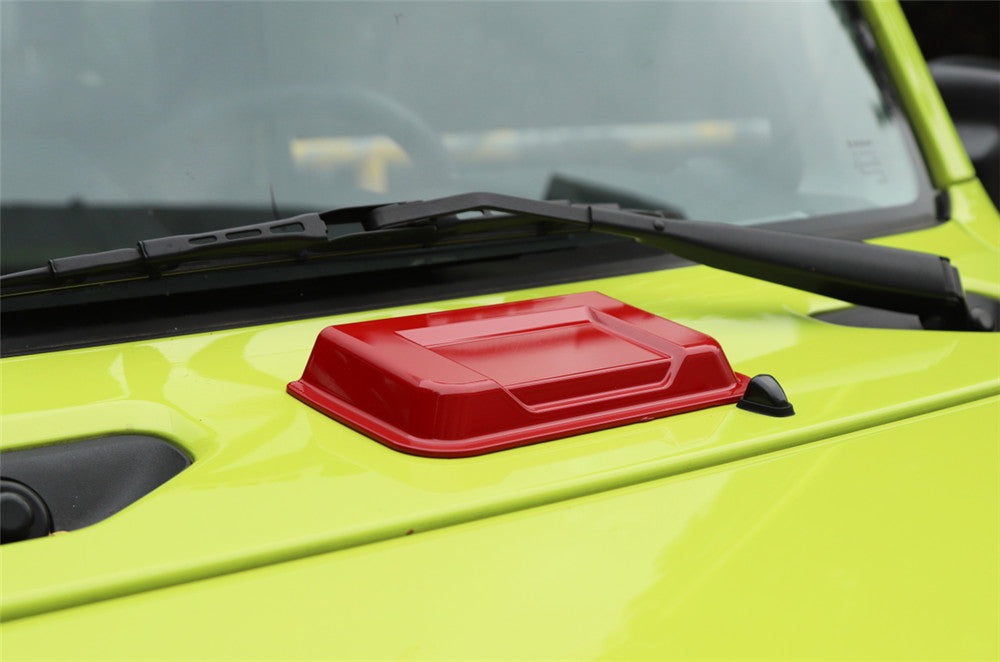 1¡Á Red ABS Front Hood Scoop Air Vent Intake Cover Fit for Suzuki for Jimny 2019-2022
