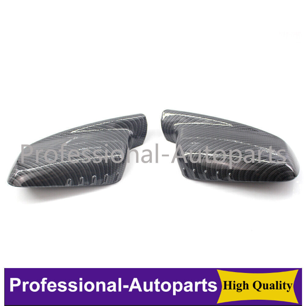 1Pair Left+Right Carbon Fiber Mirror Cover Cap Fit for BMW 3 Series E46 99-1906