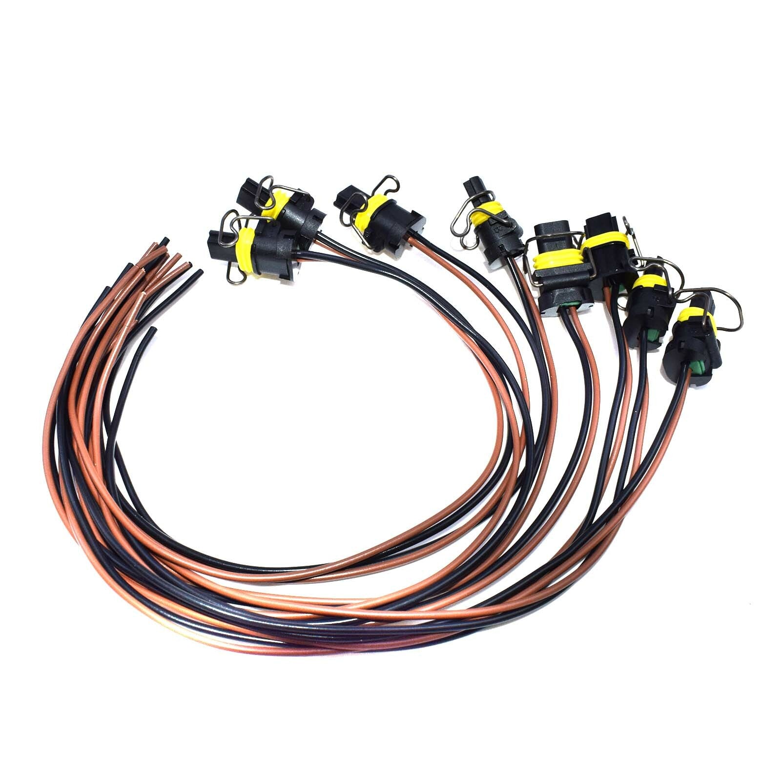 8pcs Turbo VGT Solenoid Valve & IPR Pigtail Connector for 60 73 Diesel - v