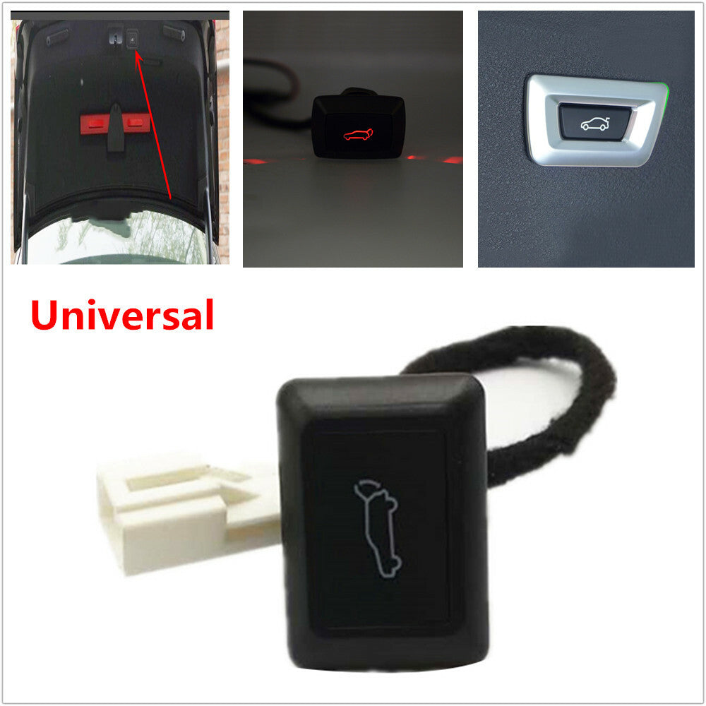 SUV rear trunk lock, electric tailgate, trunk release switch button with red light, 12V - n