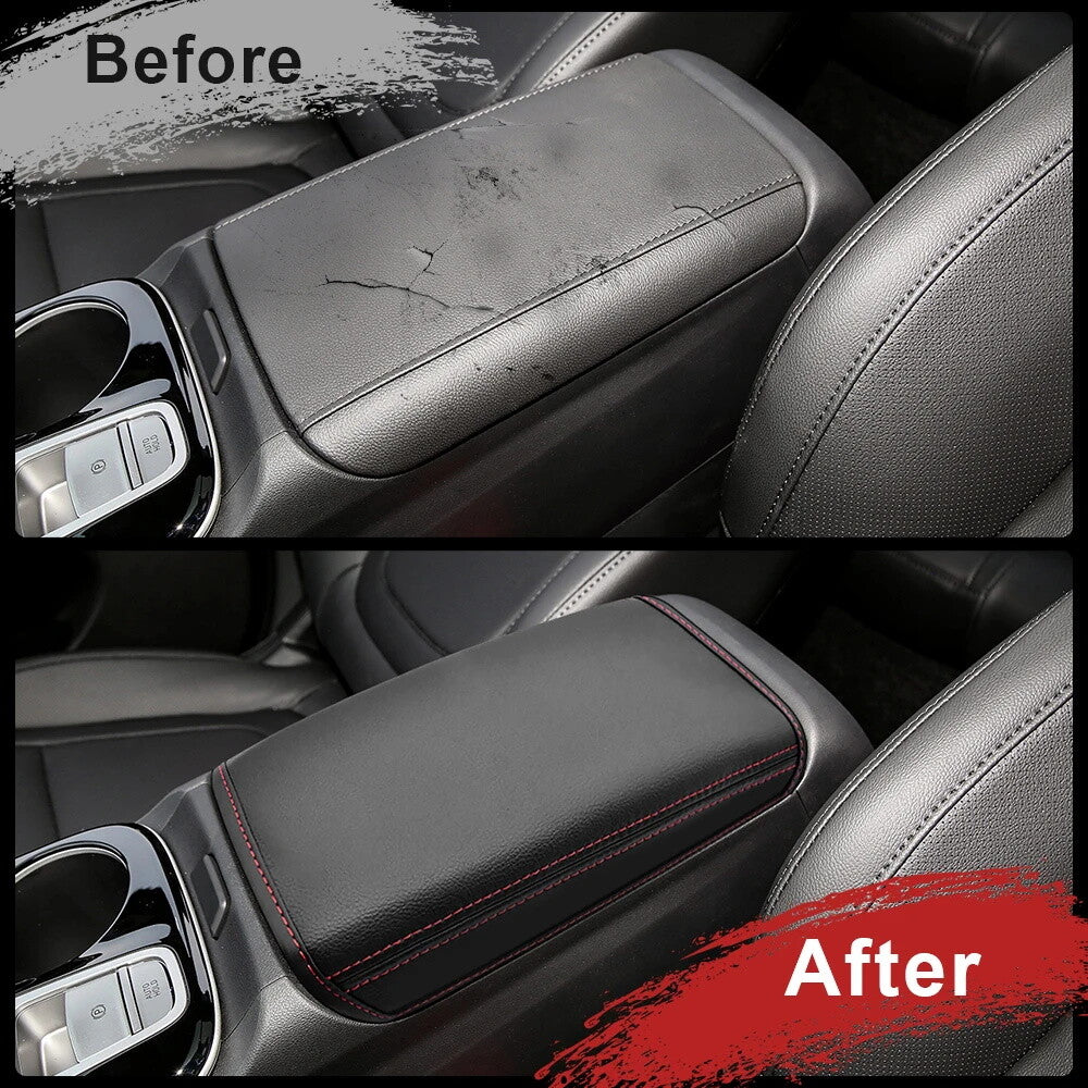 Red Stitch for 2022-24 for Hyundai for Tucson NX4 Center Console Armrest Cover Accessory - n