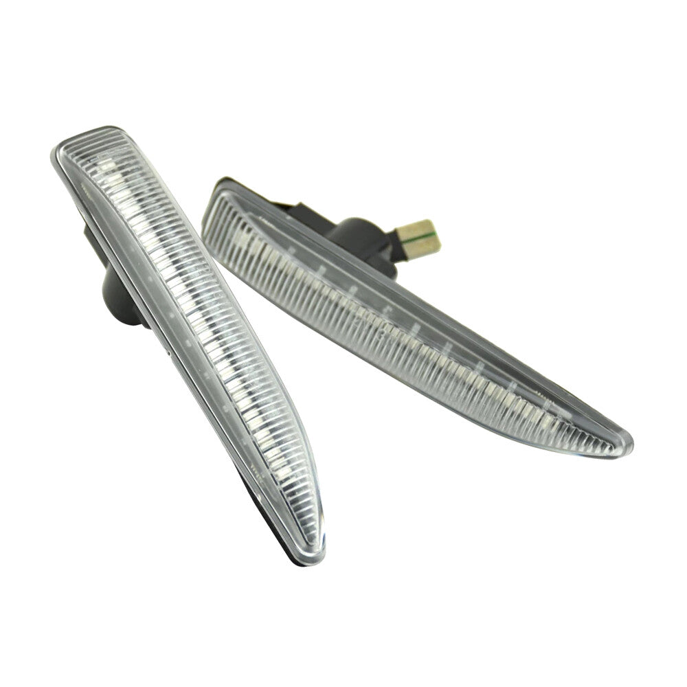 2X Side Marker Signal Lamp Light White For 7 Series E65 E66 E67 E68 2001-2008