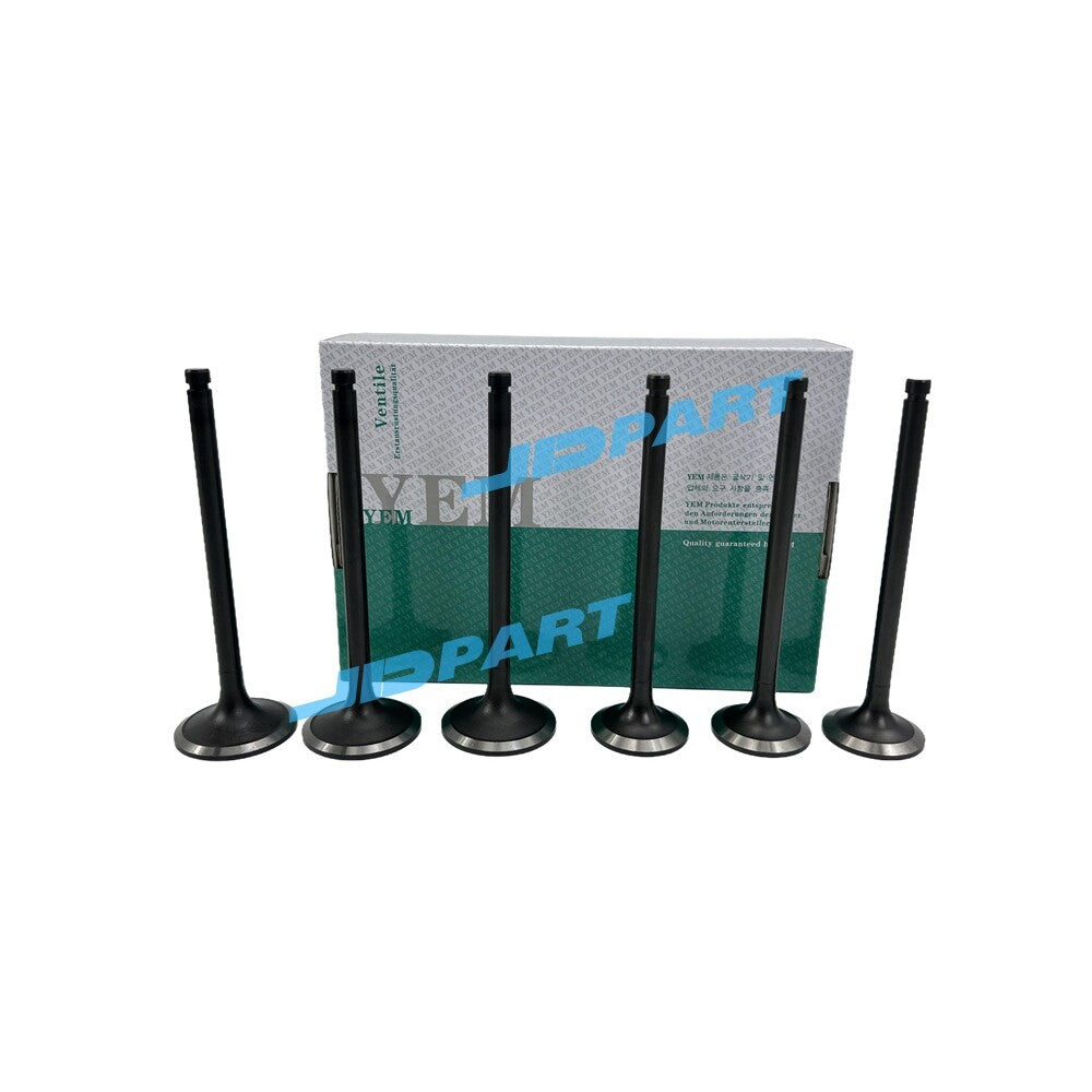 Superior quality 6-piece D722 intake and exhaust valve set for engine parts -