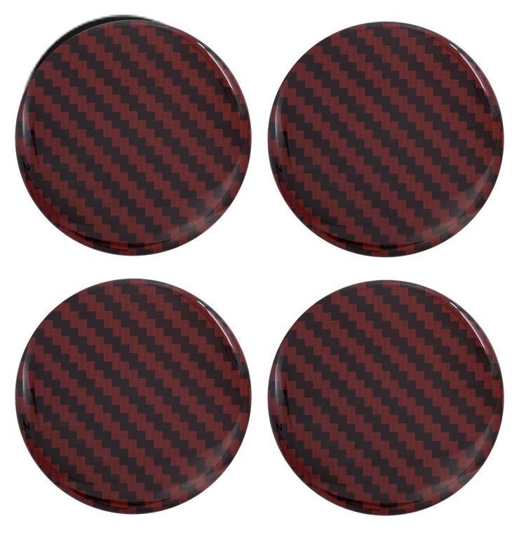 4 Pieces Car Tire Valve Cover Stem Air Dust Cap Dustproof Rustproof Red for Mazda for Kia - v