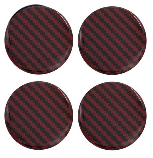 4 Pieces Car Tire Valve Cover Stem Air Dust Cap Dustproof Rustproof Red for Mazda for Kia - v