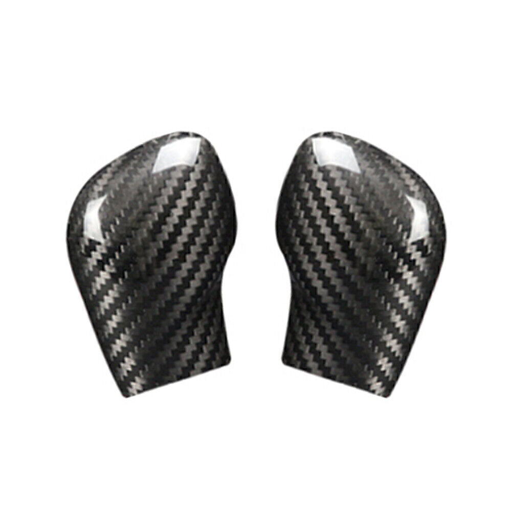 Black Carbon Fiber Car Shift Knob Cover Trim Fit for VW for Golf MK7 CC POLO Q