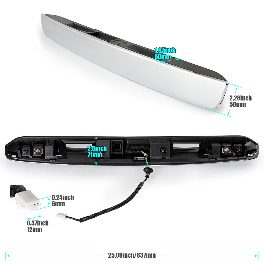 FIt for Nissan Pathfinder 2013-2020 Chrome Handle Finisher Garnish Molding Tailgate Q