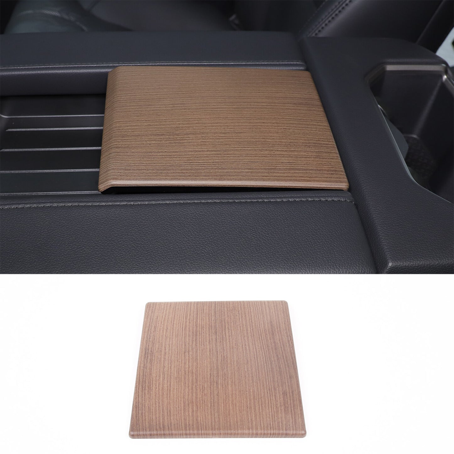 Matte black center armrest, armrest box cover decorative panel trim, suitable for Tundra 2022 - 23- n