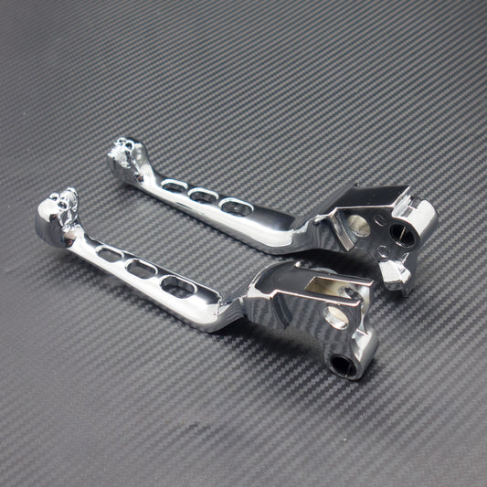 Chrome Skull Brake Clutch Lever for Harley Sportster XL883 XL1200 1996-2003 Q