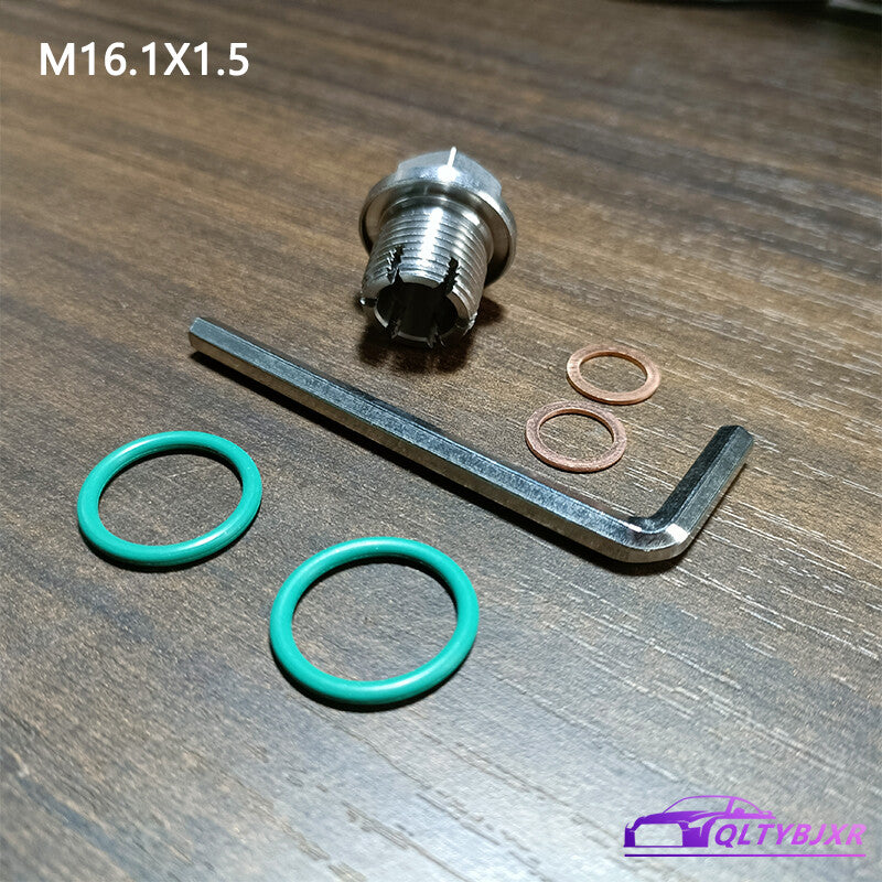 Oil Drain Plug M16.1X1.5 Self Tapping Oil Pan Thread Repair Kit with O-Ring
