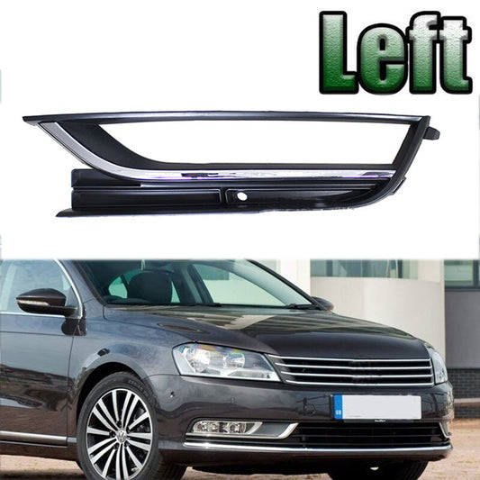 Left New Front Bumper Fog Light Cover Chrome for VW for Passat 2011-2015 v