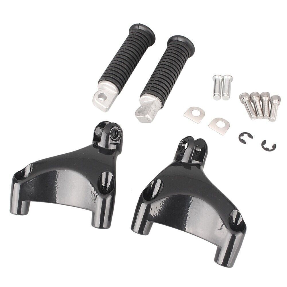 for Harley Sportster XL 883 1200 2004-13 Black Rear Foot Pedal Footrest Bracket