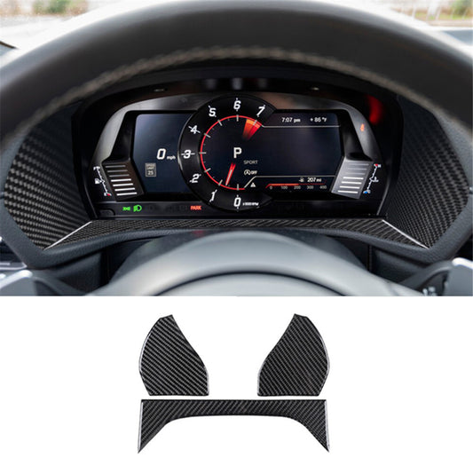 Red for Co -pilot Dashboard Trim Strip Cover Carbon Fiber for Chevy Impala 2014-2020 v