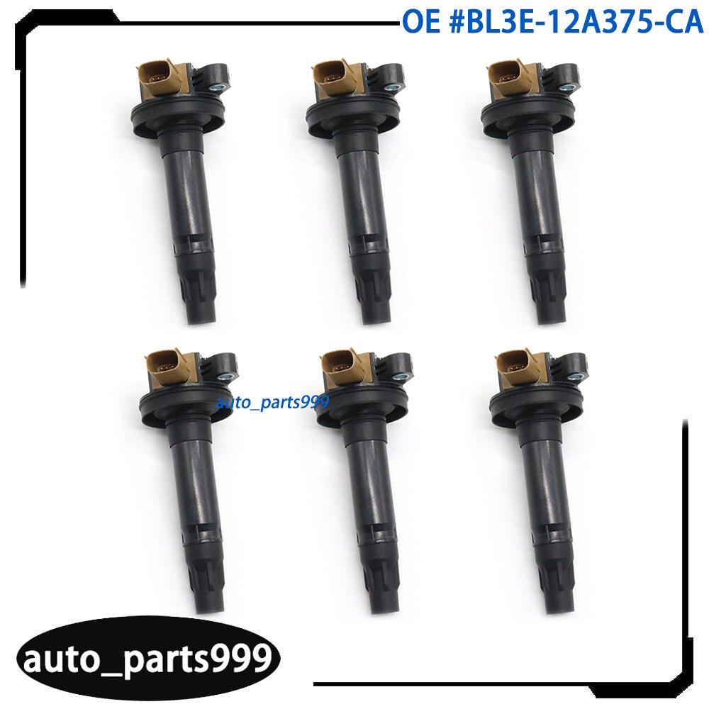 6-Piece Ignition Coil Pack for , for Lincoln MKT 3.5L Ecoboost BL3E-12A375-CA- n