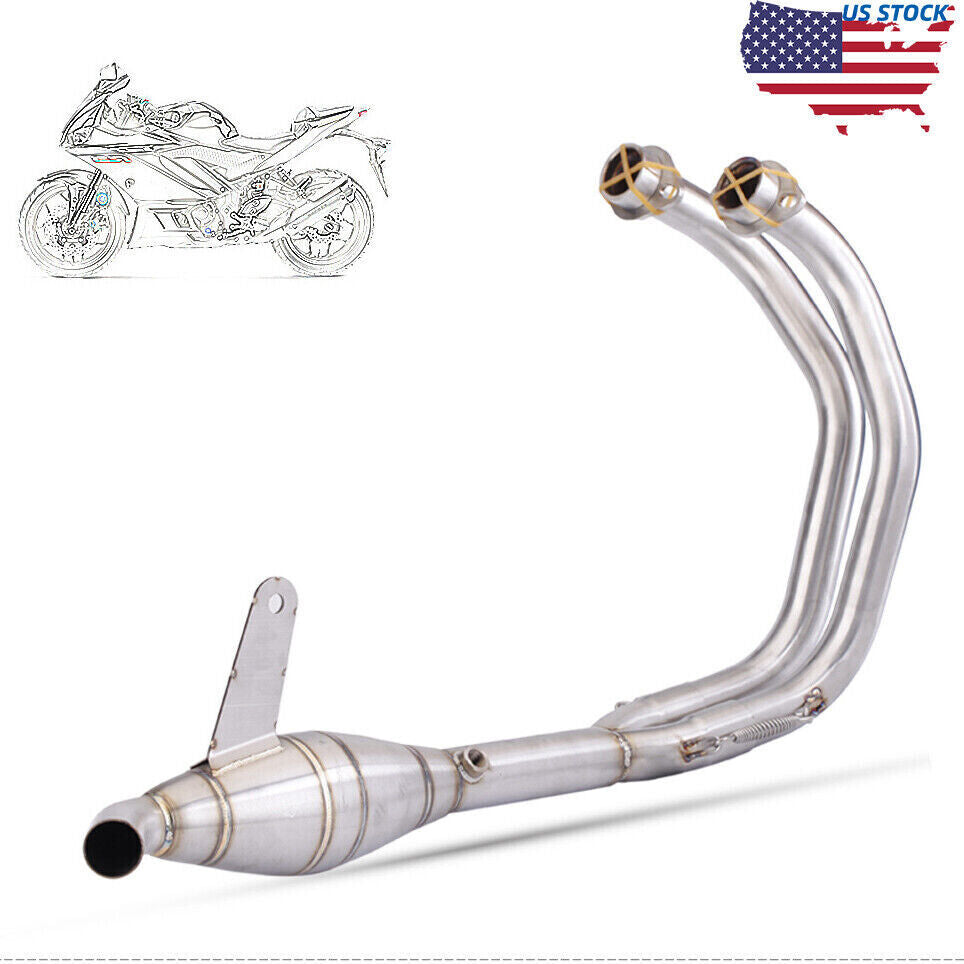 Modified Exhaust for Yamaha YZF R3 MT-25 Connected Header Front Pipe Link System